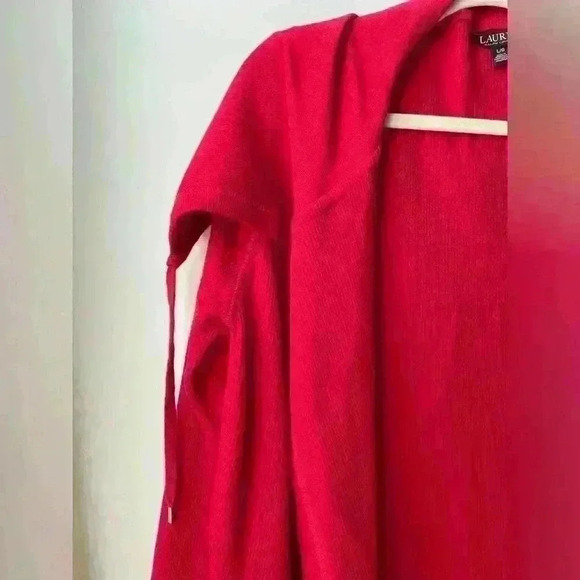 Ralph Lauren Black label red thermal jacket cardigan size large - Picture 2 of 7